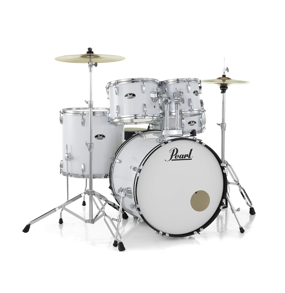 Pearl Roadshow Drum Set 5-Pcs, W/Stands & Cymbals - RS525SC/C (Pure White) 33