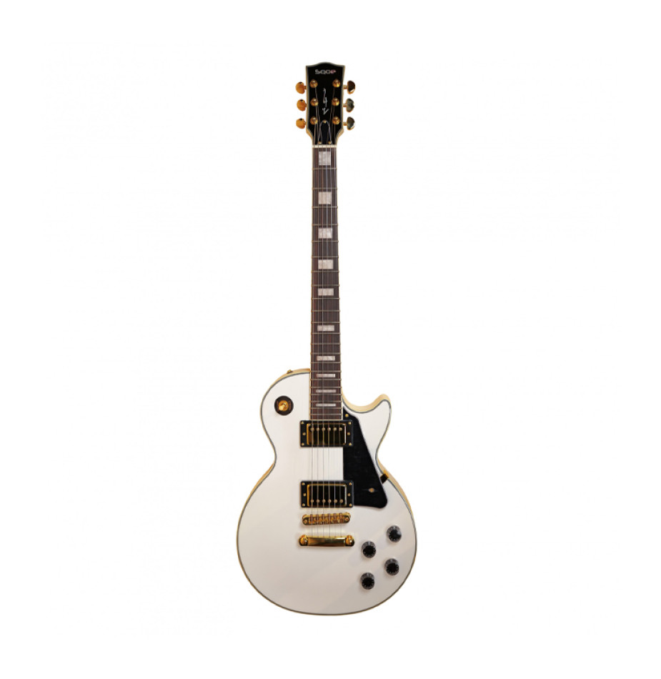 SQOE SELP300 — Alpine White Electric Guitar